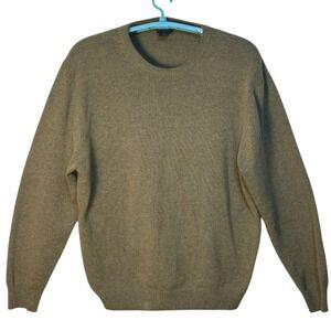 JOS A BANK Executive Collection Lambswool Blend Crew Neck Sweater Green XL